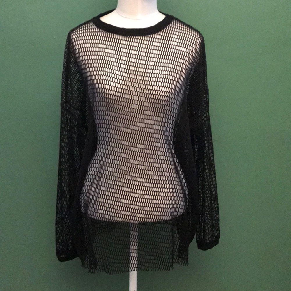 Zara Long Sleeve Mesh Shirt